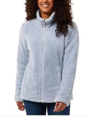 32 Degrees Ladies' Plush Jacket Arctic Ice Medium